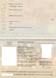 Копия паспорта представителя итальянской организации, подписавшего приглашение для взрослых на визу в Италию