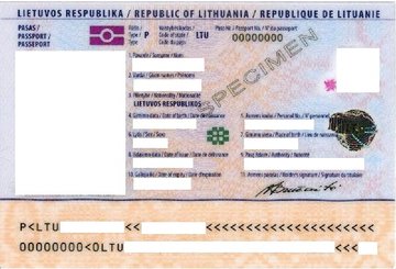 Ко­пия пас­пор­та приглашающего лица для взрослых на визу в Чехию
